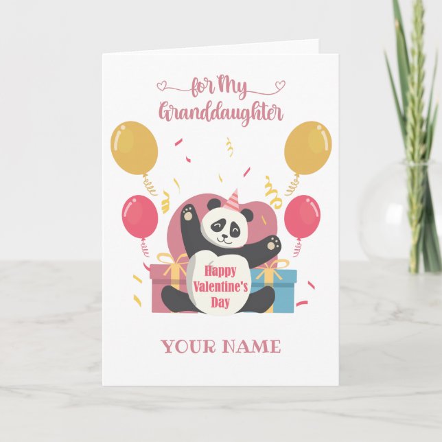 Feliz tarjeta de nieta de San Valentín (Anverso)