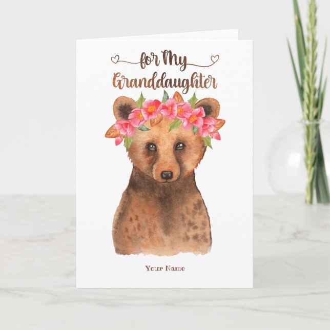 Feliz tarjeta de nieta de San Valentín (Anverso)