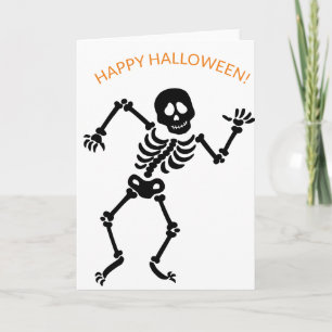 FELIZ Tarjeta de nota plegada HALLOWEEN DANCING SK