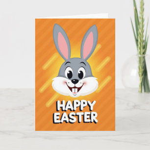 Feliz Tarjeta de Pascua de Conejo Animado