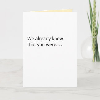 Feliz tarjeta de presentación para los felicitacio