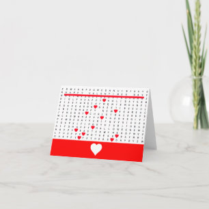 Feliz tarjeta de rompecabezas de búsqueda de palab