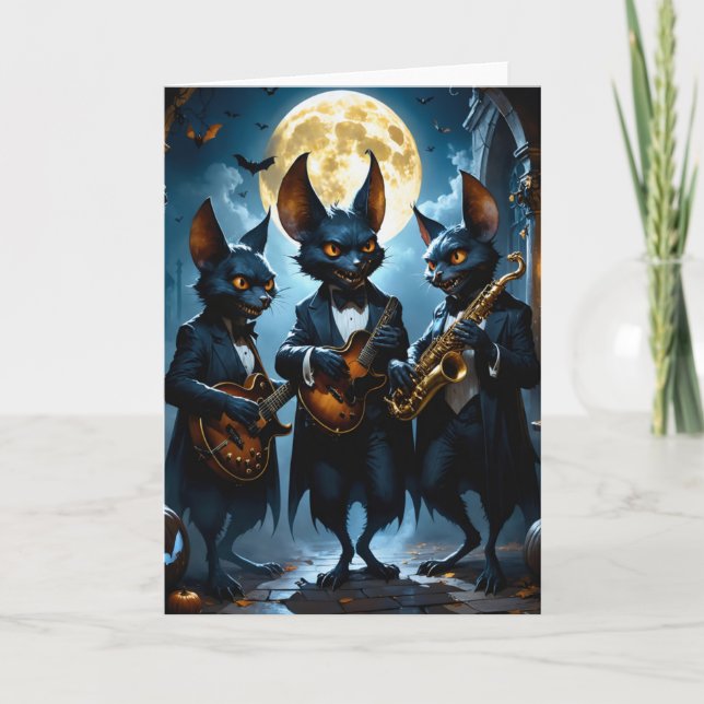 Feliz tarjeta de saludo de Halloween (Anverso)