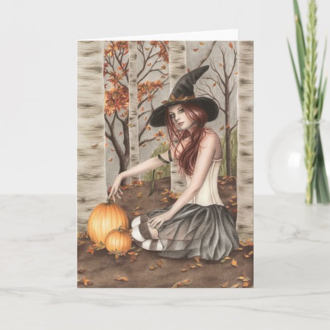 Feliz tarjeta de saludo de Halloween (Anverso)