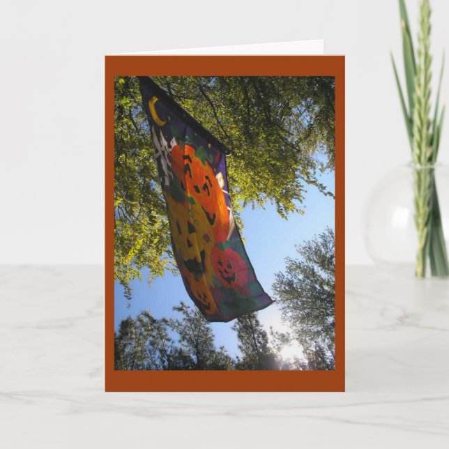 Feliz tarjeta de saludo de Halloween (Anverso)