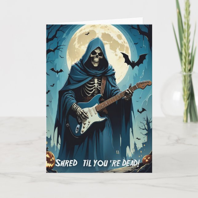 Feliz tarjeta de saludo de Halloween (Anverso)