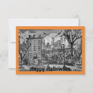 Feliz tarjeta de saludo de Halloween