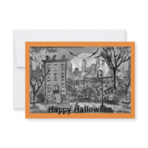 Feliz tarjeta de saludo de Halloween