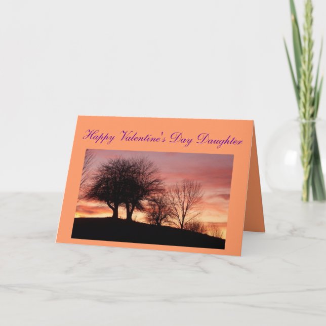 Feliz tarjeta de saludo de la hija de San Valentín (Anverso)