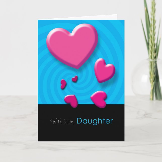 Feliz tarjeta de saludo de la hija de San Valentín (Anverso)