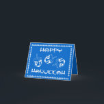 Feliz tarjeta de vacaciones de Personalizable Hanu<br><div class="desc">Feliz tarjeta de felicitación de Hanukkah</div>