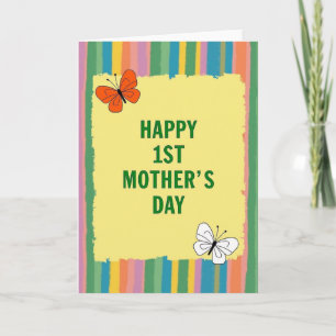 Feliz tarjeta del 1er día de la madre