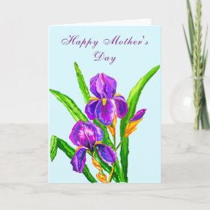 Feliz tarjeta del día de la madre hermosa flor irl