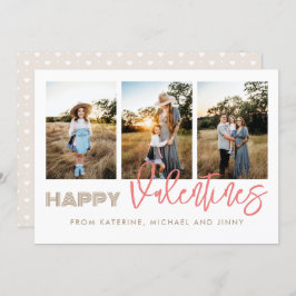 Feliz tarjeta familiar de Collage de fotos Valenti