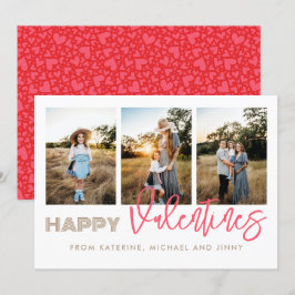 Feliz tarjeta familiar de Collage de fotos Valenti