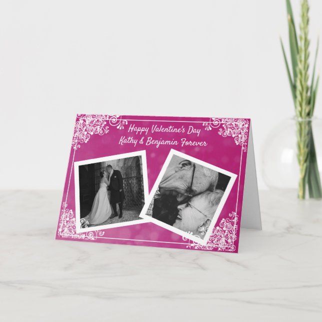 Feliz tarjeta fotográfica de San Valentín (Anverso)