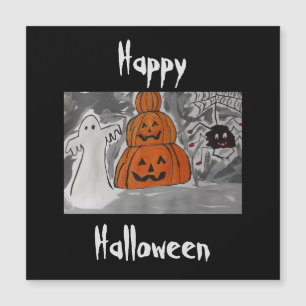 Feliz tarjeta magnética de Halloween