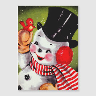 Feliz tarjeta navideña de nieve