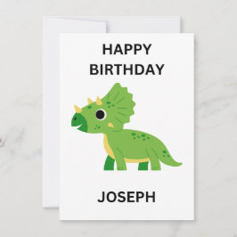 FELIZ Tarjeta plana de cumpleaños