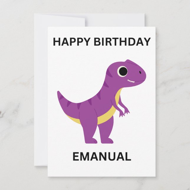 FELIZ Tarjeta plana de cumpleaños (Anverso)