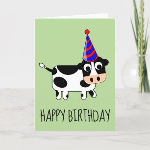FELIZ TARJETAS DE RECIBIMIENTO DE VACAS DE CUMPLEA
