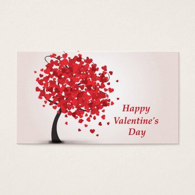 Feliz tarjetas de visita de San Valentín (Frente)