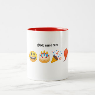 Feliz taza de café personalizada el | de la emoji