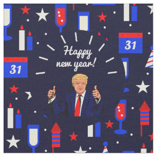 feliz tela de donald trump de año nuevo