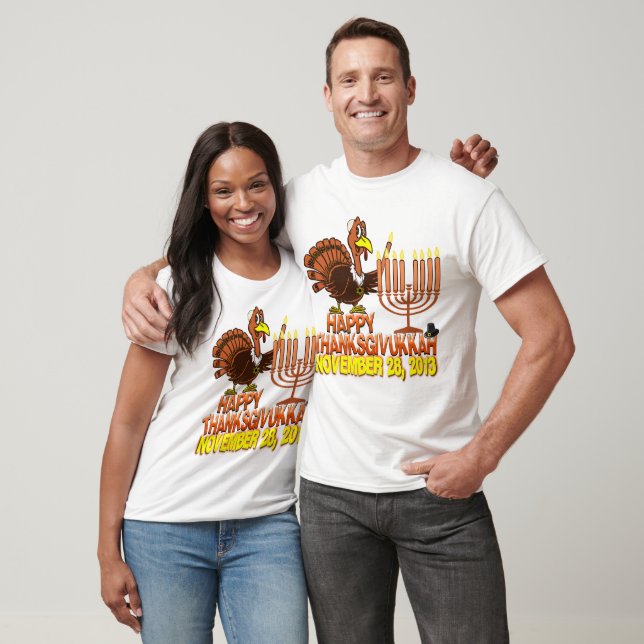 Feliz Thanksgivukah - Camisa de Acción de Gracias  (Unisexo)