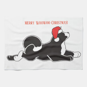 Feliz toalla de cocina del navidad de Woowoo