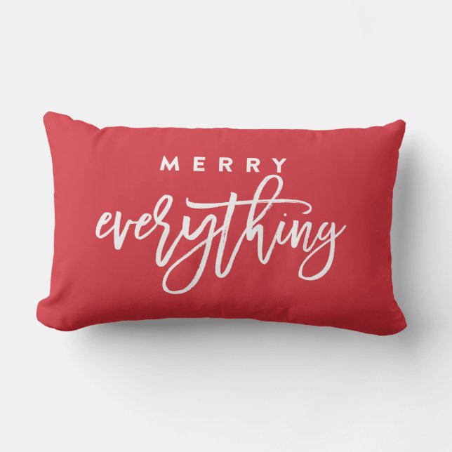 Feliz todo almohada lumbar (Anverso)