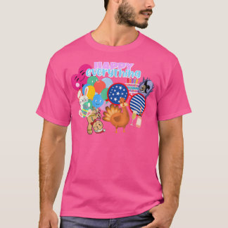 Feliz todo, camiseta de celebración de feriados