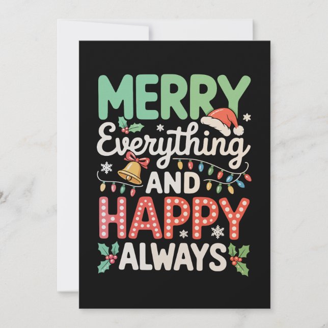 Feliz Todo Y Feliz Siempre Navidad Xmas (Anverso)