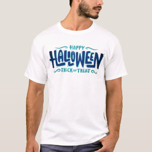 Feliz truco de Halloween o trata camisetas