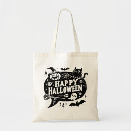 Feliz truco de Halloween o trata la bolsa de la to