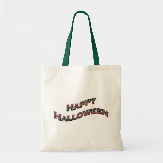 Feliz truco de Halloween o trata la bolsa de la to (Frente)