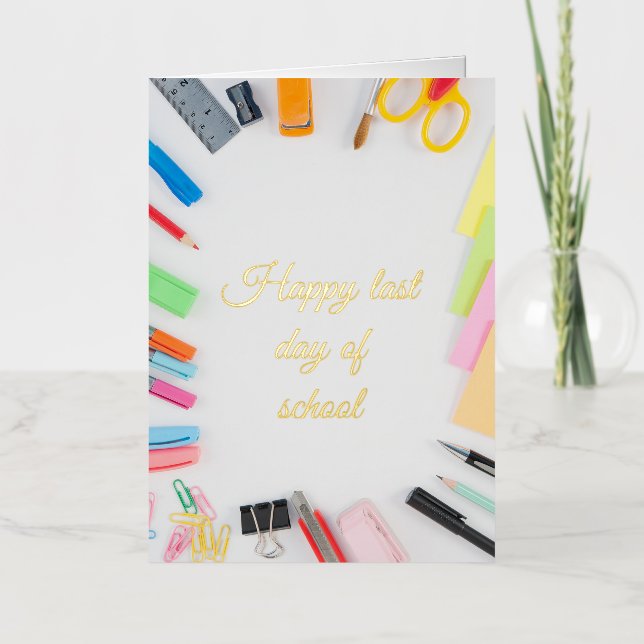 Feliz Último Día De Estudiantes De Verano Escolar (Anverso)