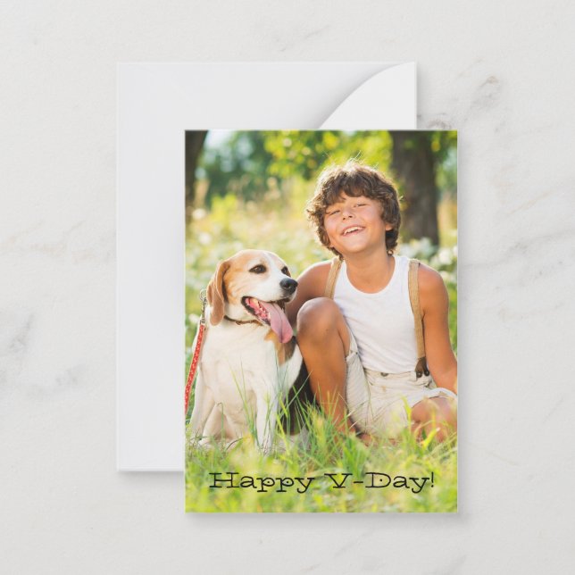 Feliz V-Day Classroom tarjetas de fotos de San Val (Anverso)