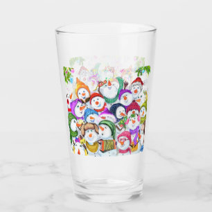 Feliz vaso de Navidades de Snowmans