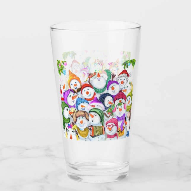 Feliz vaso de Navidades de Snowmans (Anverso)