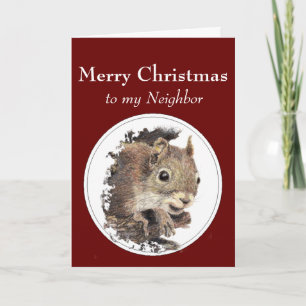 ¡Feliz vecino de Navidad a pesar de las nueces!