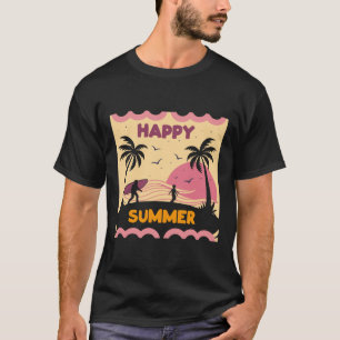 Feliz verano - Diseño único y moderno de camisetas