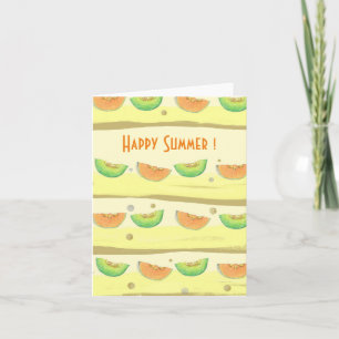 Feliz verano! Melones Tarjeta de felicitación