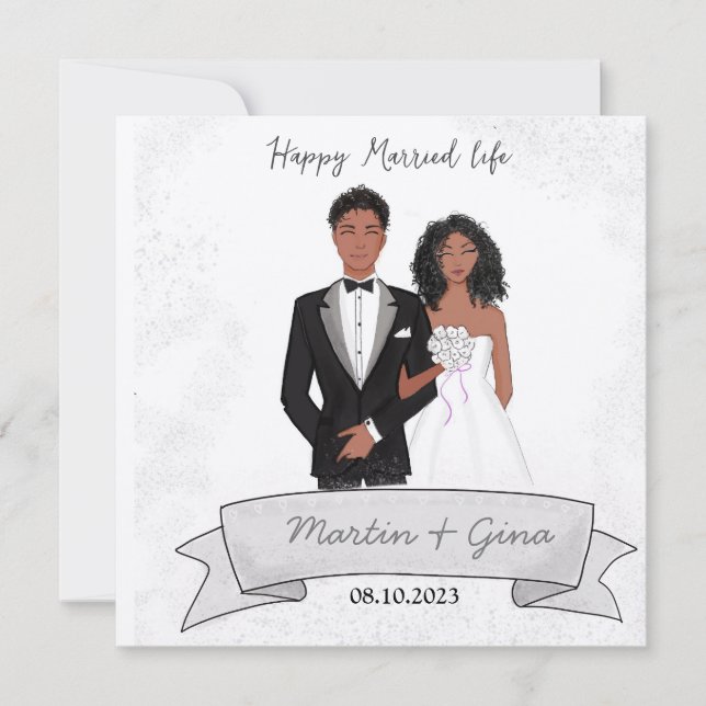 Feliz vida casada, ilustracion, (Anverso)