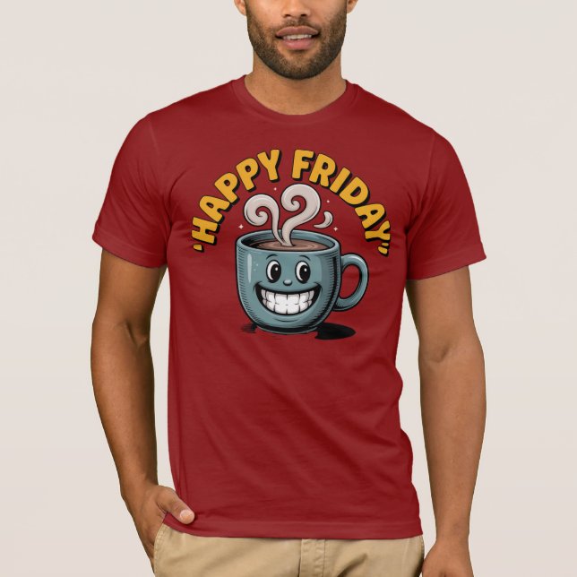Feliz viernes café Mug - Divertida camiseta de fin (Anverso)