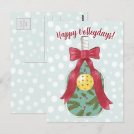 Feliz Voleibol, tarjeta de vacaciones temática