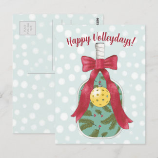 Feliz Voleibol, tarjeta de vacaciones temática