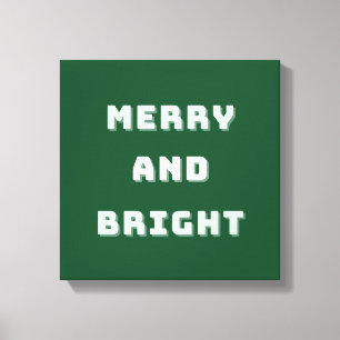 Feliz y brillante, arte verde Navidad, feriado