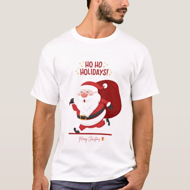 Feliz y brillante - Camiseta del Día del Navidad (Anverso)