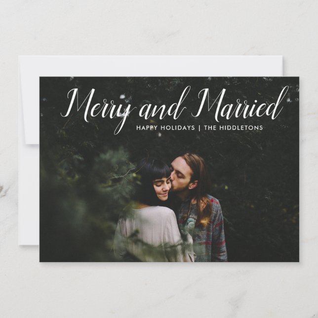 Feliz Y Casado | Primera foto de Navidad (Anverso)